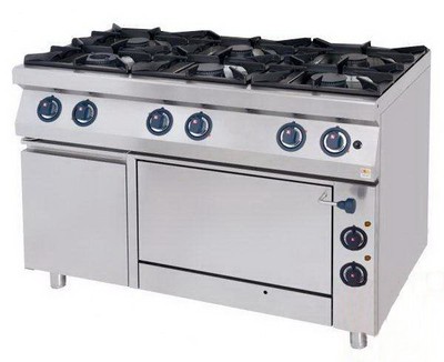 Плита 6-конфорочная 700 серии Kovinastroj KS-T67/1K-O (газ, электрич.духовка)