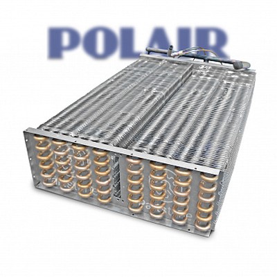 Батарея испарителя для сплит-систем Polair 330 сер (6х16х610, квадр.) с техн. патрубком