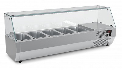 Витрина для ингредиентов пиццы Полюс Carboma A30 SM 1,2-G (5 GN1/4