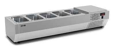 Витрина для ингредиентов пиццы Полюс Carboma A30 SM 1,2 (5 GN1/4)