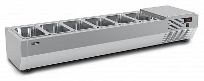 Витрина для ингредиентов пиццы Полюс Carboma A30 SM 1,4 (6 GN1/4