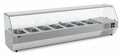 Настольная охлаждаемая витрина Carboma A40 SM 1,6-G (7 GN1/3)