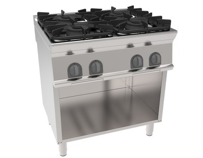 Плита газовая 4-конфорочная 900 серии Tecnoinox PCG8FG9 