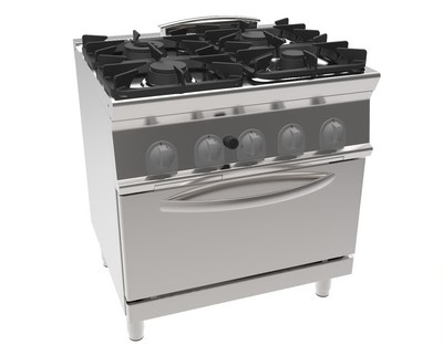 Плита газовая 4-конфорочная 900 серии Tecnoinox PFG8GG9 