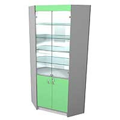 Стеллаж угловой (с освещением) AL4090CI