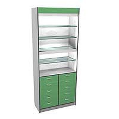 Стеллаж накопитель (без дверей, с освещением) AL4090CN1