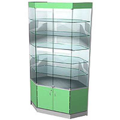 Витрина пристенная угловая внешняя AL4090VO6