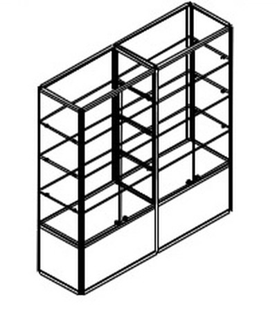 Витрина А/П комбинированная