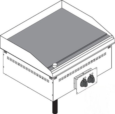 Жарочная поверхность встраиваемая Tecnoinox DFTL70E0 