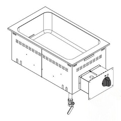 Мармит электрический водяной встраиваемый Tecnoinox DBM35E0 