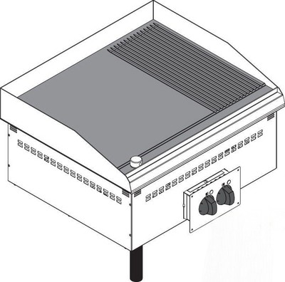 Жарочная поверхность встраиваемая Tecnoinox DFTR70E0 