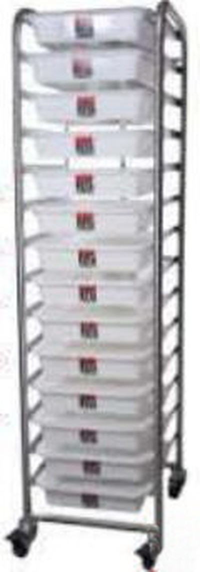 Тележка с 14 баками с крышкой для JAC