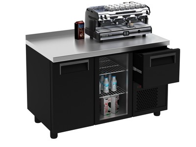 Холодильный стол Полюс T57 M2-1 9006-1(2)9 (COFFEE BAR-250 RAL)