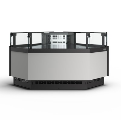 Холодильная витрина Carboma Bavaria 4 GC110 VM-5-2 внешний угол открытая (версия 2.0)