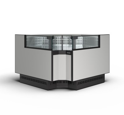 Холодильная витрина Carboma Bavaria 4 GC110 VM-6-2 внутренний угол открытая (версия 2.0)