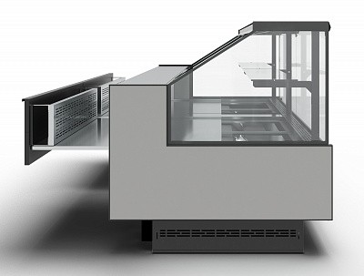 Холодильная витрина Carboma Bavaria 4 GC110 VM 1,25-1 выдвижные поддоны (версия 2.0)