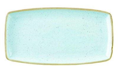 Блюдо прямоугольное Churchill Stonecast 35х18,5 см (голубое) 