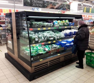 Полувертикальная горка Arneg BRIONI 2 MP H180 GI 2500