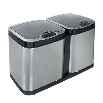 Ведро для раздельного сбора мусора, сенсорное, 2 емкости, Foodatlas  JAH-8520, 14л