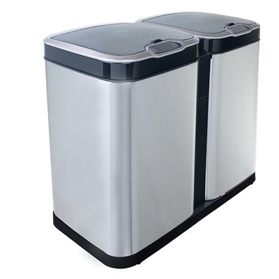 Ведро для раздельного сбора мусора, сенсорное, 2 отсека, Foodatlas  JAH-8521, 26л