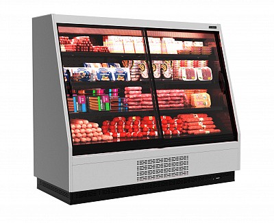 Пристенная витрина Carboma F16-08 VV 1,9-1 0030 STANDARD фронт X1 (Tokyo версия 2.0) (9006-9005)