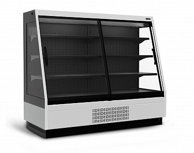 Пристенная витрина Carboma F16-08 VV 1,9-1 STANDARD фронт X1 (Tokyo версия 2.0) (9006-9005)