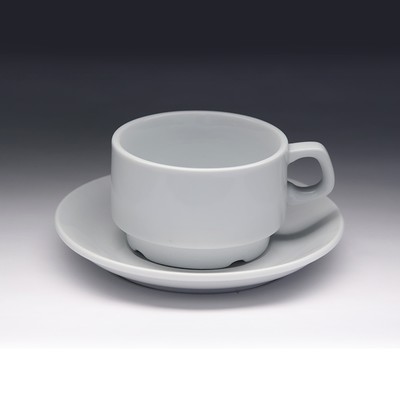 Чайная пара с круглым блюдцем Collage 250 мл