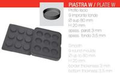 Форма для тарталеток Pavoni COOKMATIC W