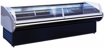 Холодильная витрина Cryspi Magnum SG 1250 с боковинами (встроенный холод)