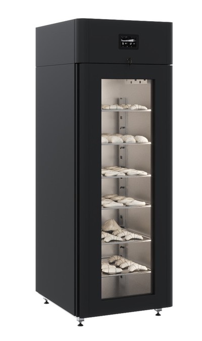 Шкаф холодильно-расстоечный Polair CS107 Bakery Br black (со стеклянной дверью) (Тип 2: дисплей 7'')