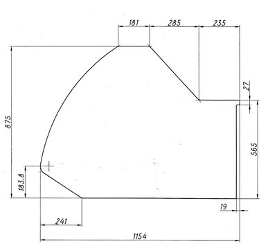 Делитель полнопрофильный прозрачный толщиной 10 мм для Титаниум ВС 5