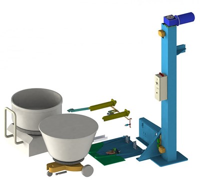 Дежеподъемник-опрокидыватель ДПО-1800
