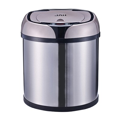 Ведро для мусора сенсорное, круглое, нерж, внутр ведро, Foodatlas JAH-9110, 6 л