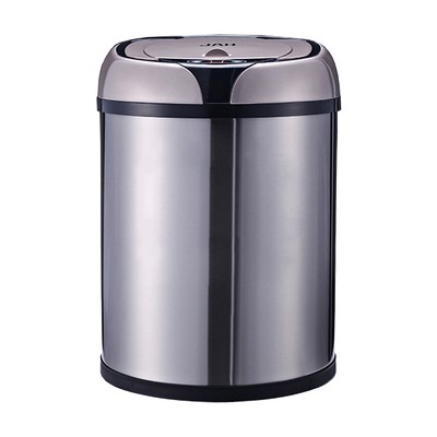 Ведро для мусора сенсорное, круглое, нерж, внутр ведро, Foodatlas JAH-9111, 8 л