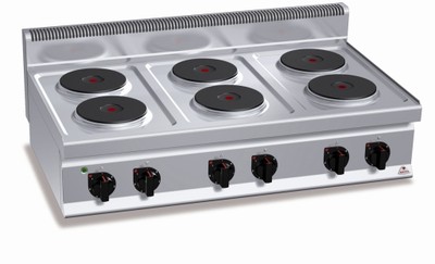 Плита электрическая 6-конфорочная Berto's E7P6B