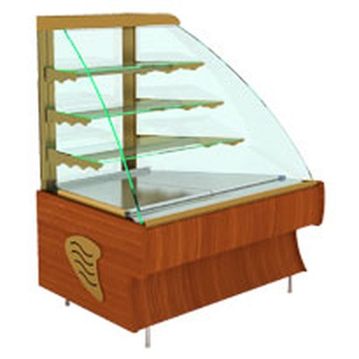 Угловая неохлаждаемая кондитерская витрина Cryspi Elegia Premium OC 45