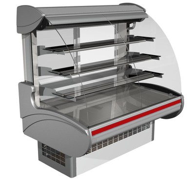 Холодильная кондитерская витрина Айсберг Эллада-К 1,4 (с подтоварником)
