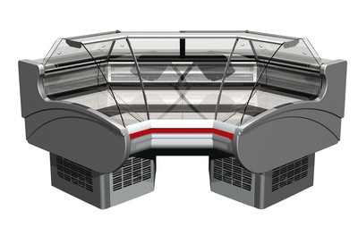Холодильная витрина Айсберг Эллада-Ув90 (внутр.угол, с подтоварником)