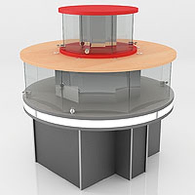 Витрина демонстрационная островная F120R