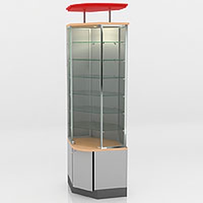 Витрина демонстрационная угловая (пристенная) F4040GSОS