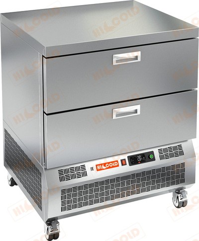 Тумба холодильно-морозильная HiCold UD 2-2 GN D Sh