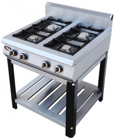 Плита газовая 4-горелочная Ф4ЖТЛПГ на подставке (Heavy-Duty)