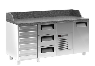 Холодильный стол для приготовления пиццы Полюс T70 M3pizza-1 0430 01