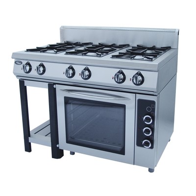 Плита газовая 6-горелочная Ф6ПДГ/800 (полностью газовая духовка)