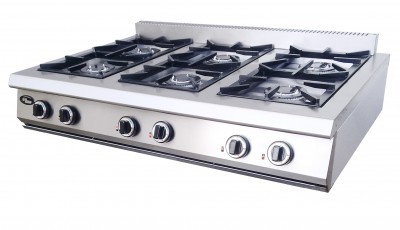 Плита газовая 6-горелочная Ф6ЖТЛПГ (п) (настольная)