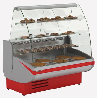 Холодильная витрина Cryspi Gamma-2 K 1600 кондитерская (без боковин)