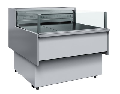 Холодильная витрина Carboma Bavaria 2 GC110 SP 1,25-2 с боковинами, рыба на льду
