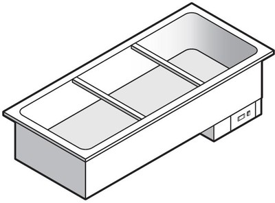 Мармит для 1 и 2 блюд встраиваемый Emainox I7VB3