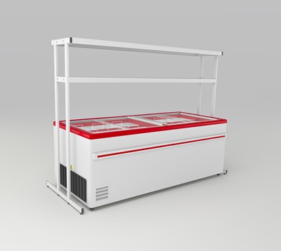 Cуперструктура с подсветкой линейная 2-ярусная для бонет Frostor L2100