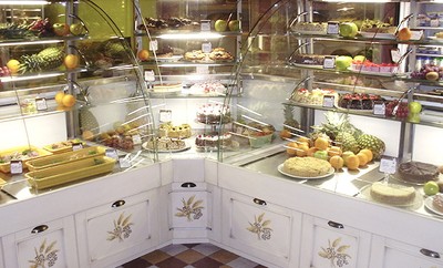 Кондитерская витрина Lida KANDI угол внутренний (встройка)